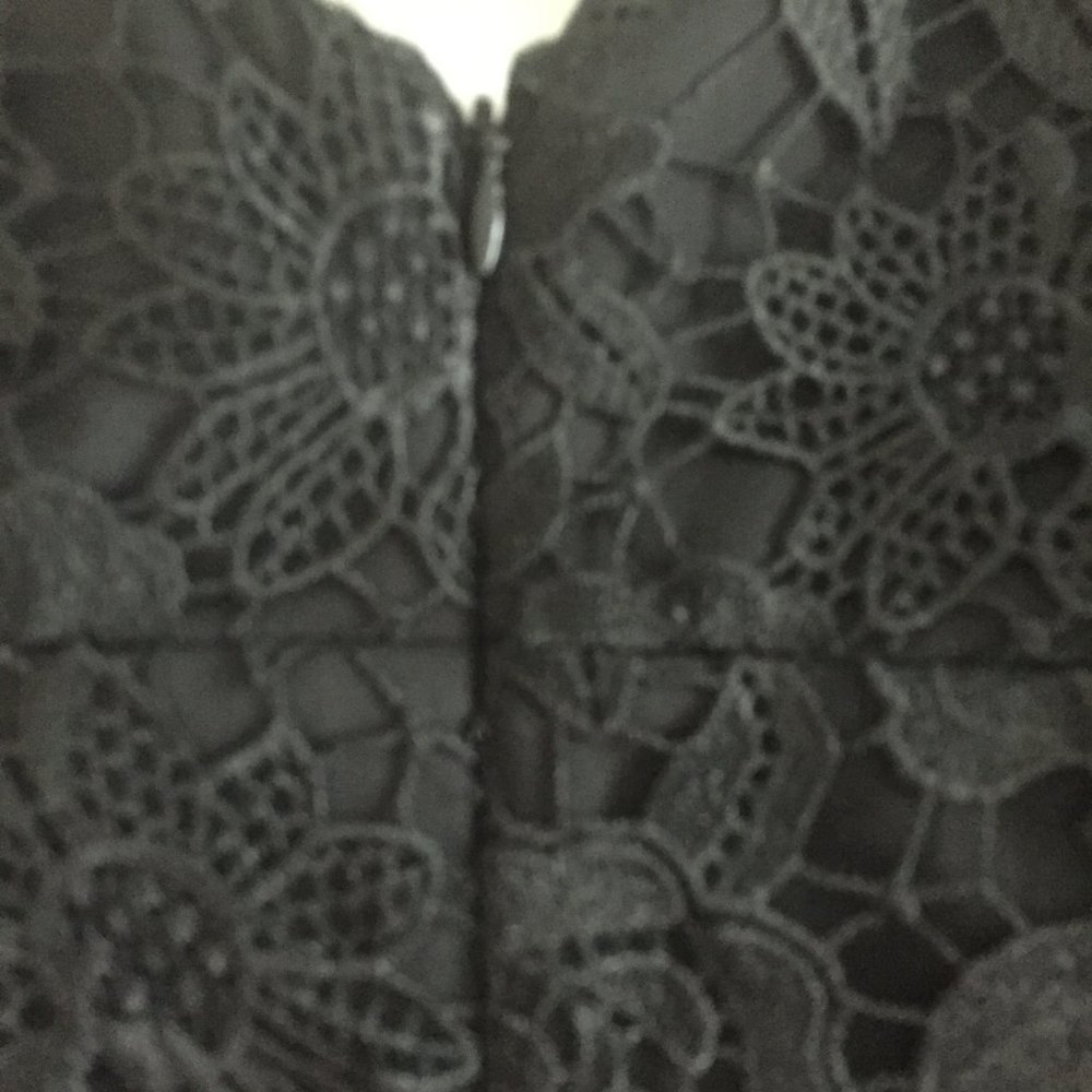 NICOLE MILLER LACE SHEER HEM GOWN Size 2 - Picture 10 of 16